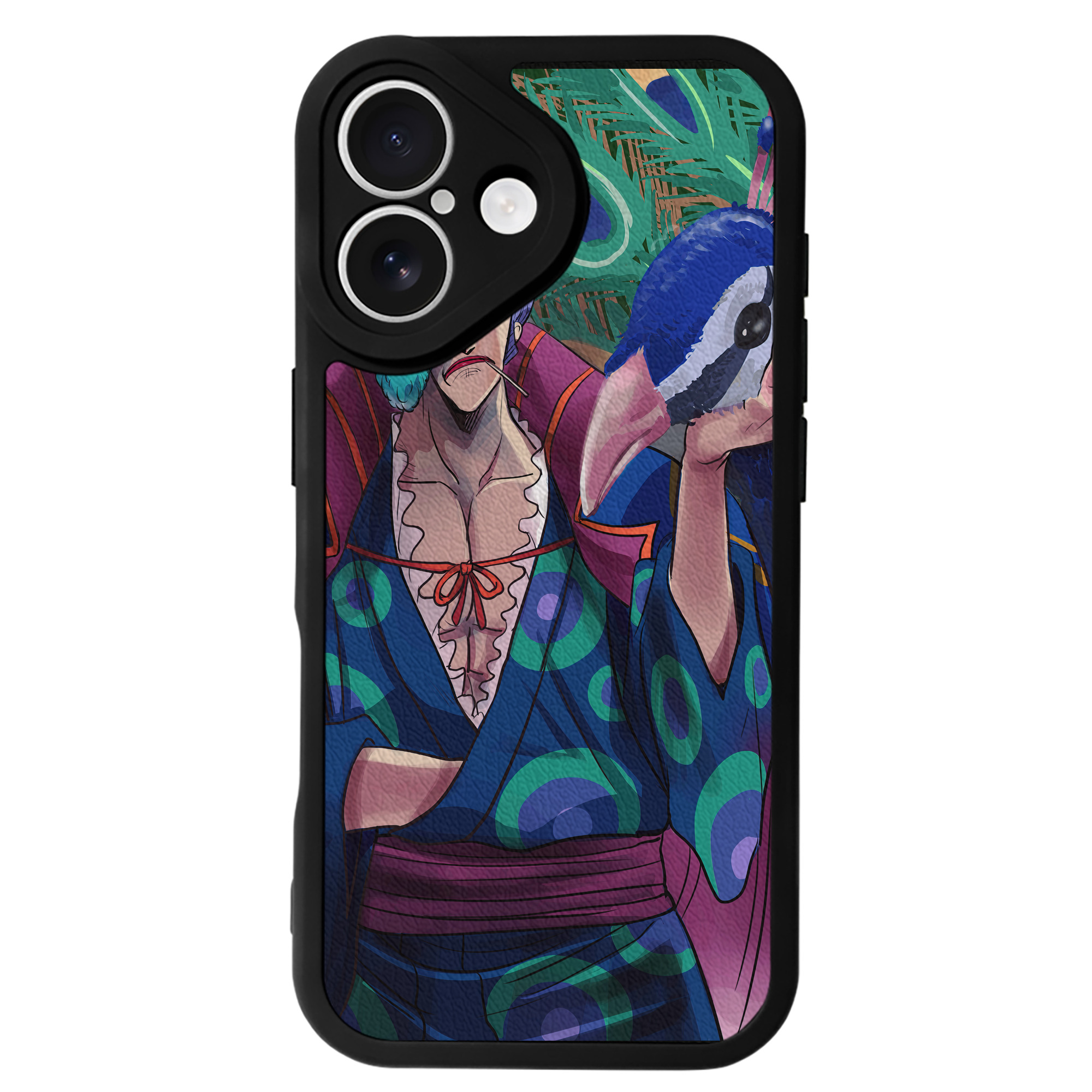 （画像用） ワンピース ONE PIECE 【iPhone 16シリーズ対応】シリコンスマホケース（レザー調） 材質：シリコン